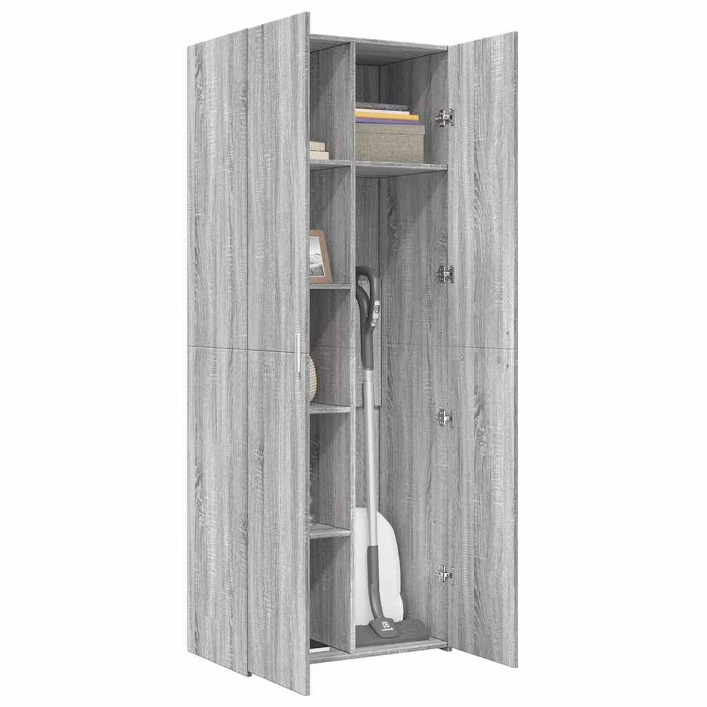Highboard Grey Sonoma 70x42.5x185 cm Engineered Wood
